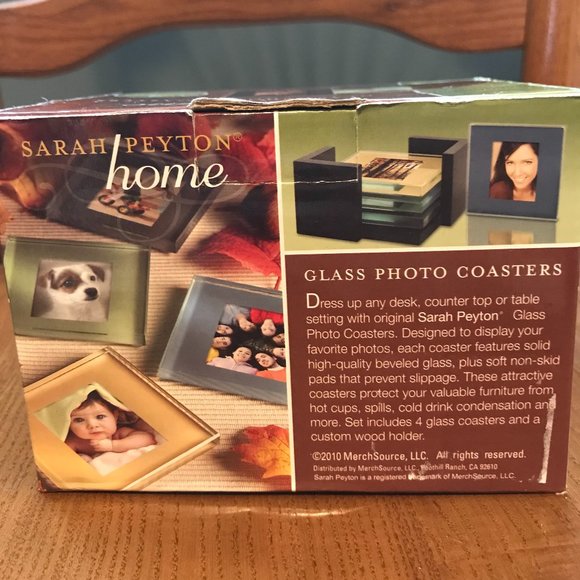 Glass Photo Coasters - Picture 2 of 2